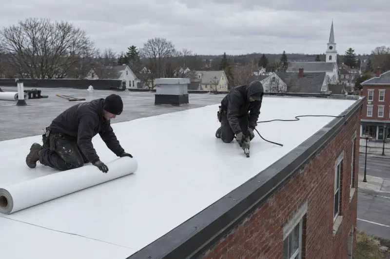 Flat roof membrane